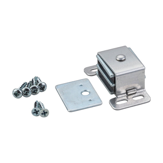 Single Magnetic Cabinet Catch in Zinc, Heavy Duty
