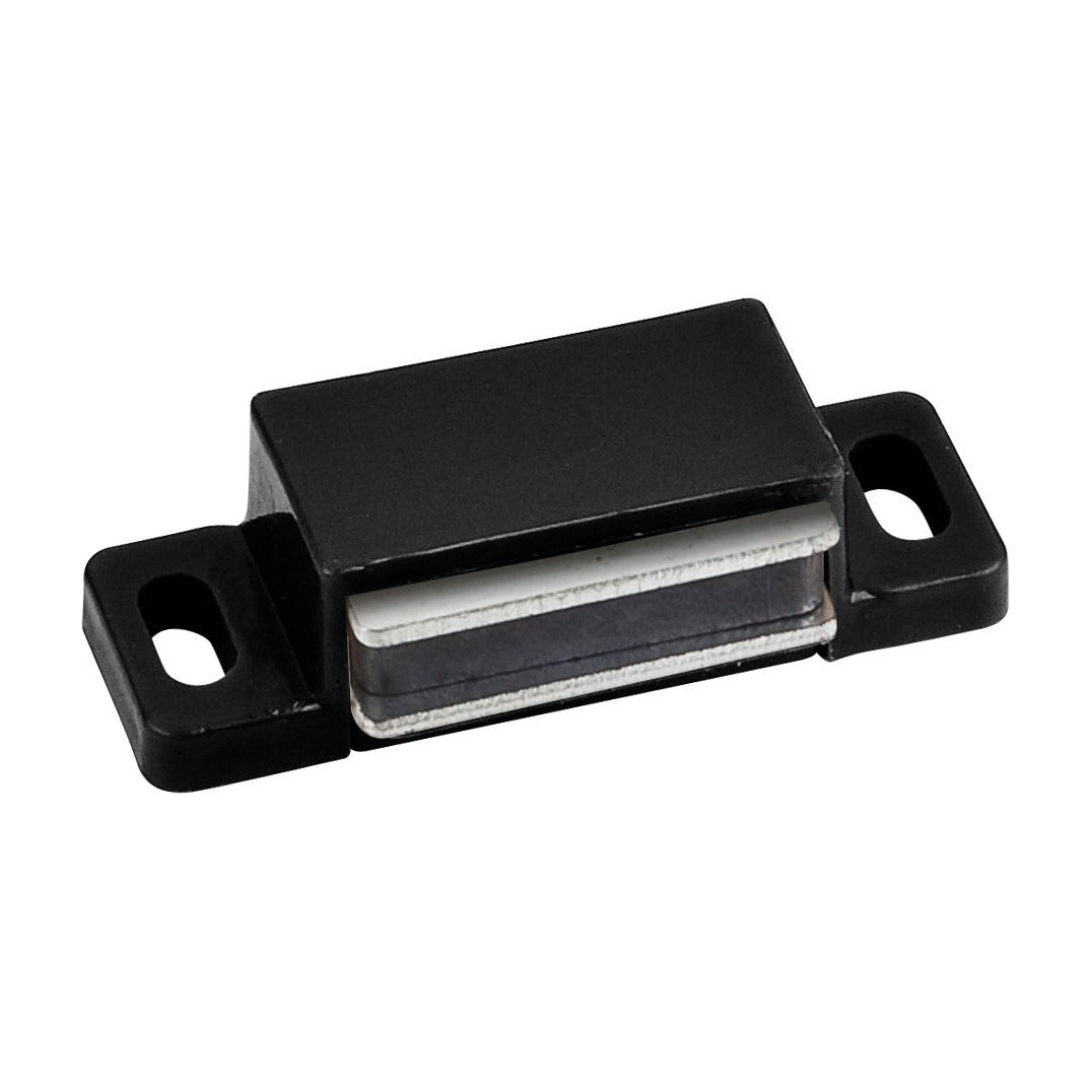 Single Magnetic Cabinet Catch, 15 lb, Black, Bulk, 1,000 per Carton