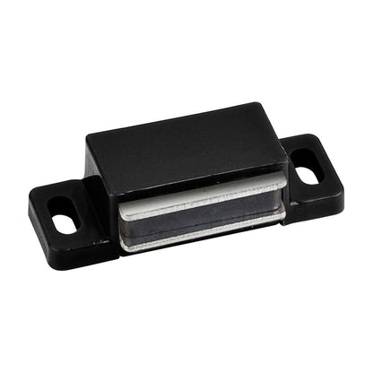 Single Magnetic Cabinet Catch, 15 lb, Black, Bulk, 1,000 per Carton