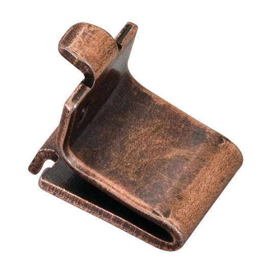 Single-Track Shelf Clip in Antique Copper