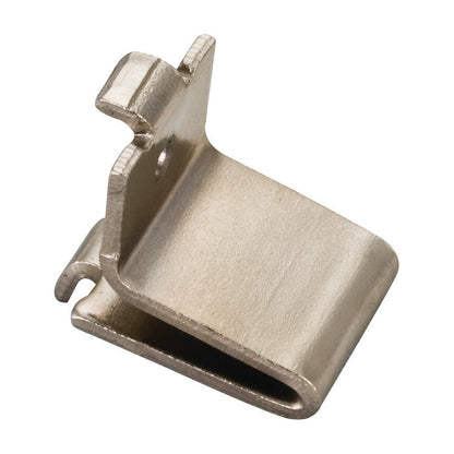 Single-Track Shelf Clip, Polished Nickel, Builder Box of 1,000 (Full Carton)