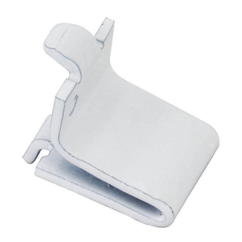 Single-Track Shelf Clip, White, Builder Box of 1,000 (Full Carton)