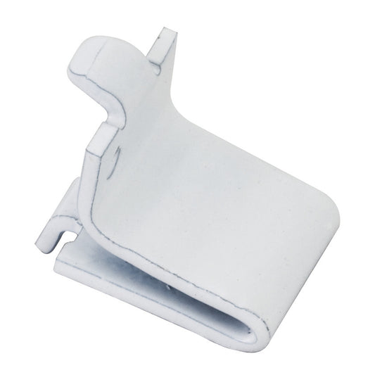 Single-Track Shelf Clip in White