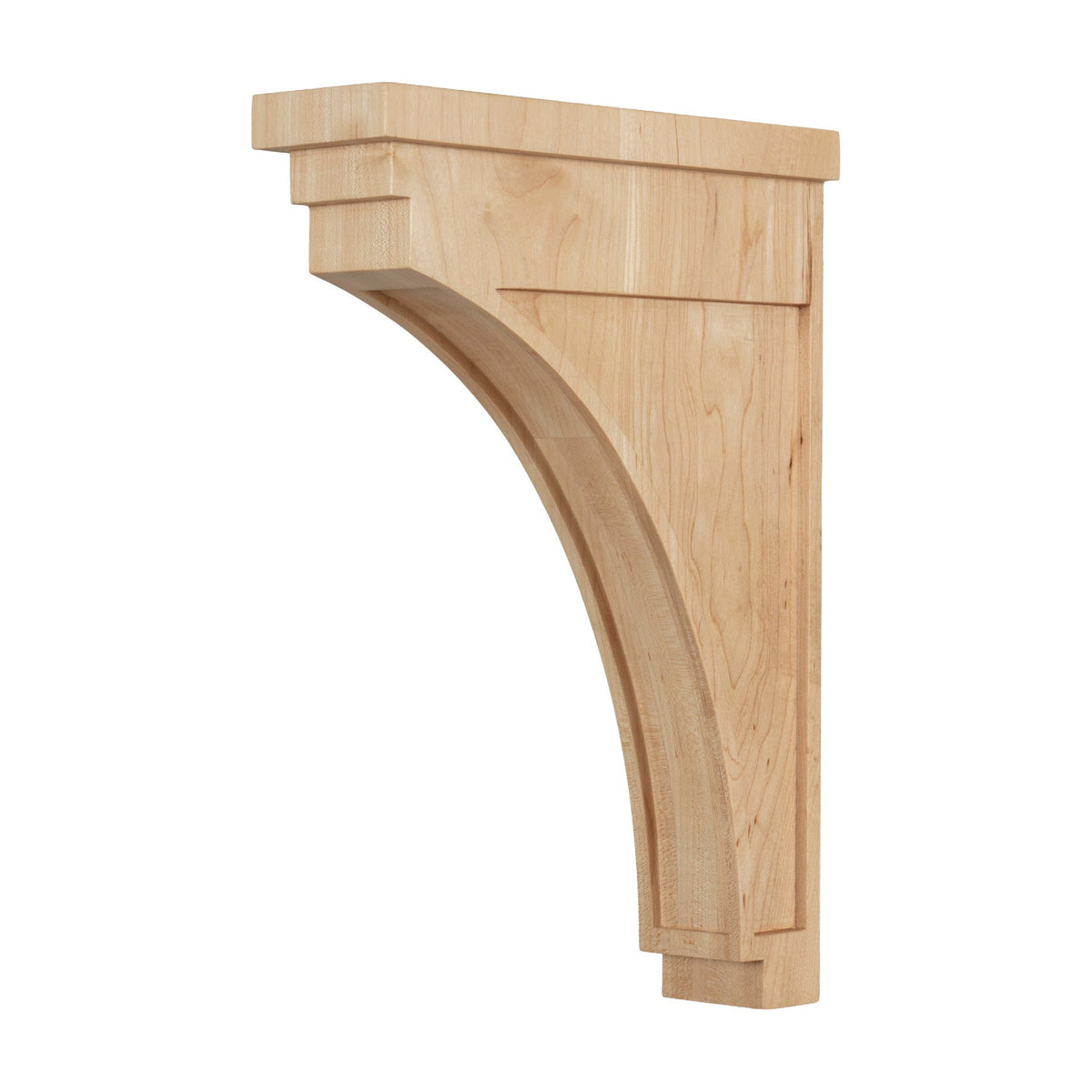 Slim Profile Wood Bar Bracket, 1-3/4" x 6-3/8" x 8-1/2"