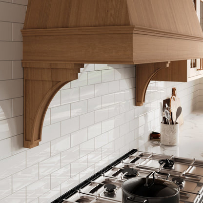 Slim Profile Wood Bar Bracket, alternate view