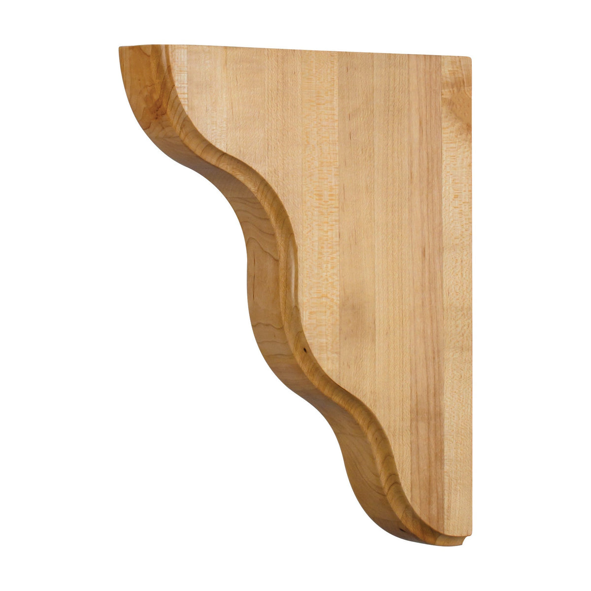 Smooth Contour Wood Bar Bracket, 1-3/4" x 8-1/2" x 11"