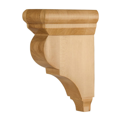 Smooth Wood Bar Bracket, 3" x 5-1/2" x 8"