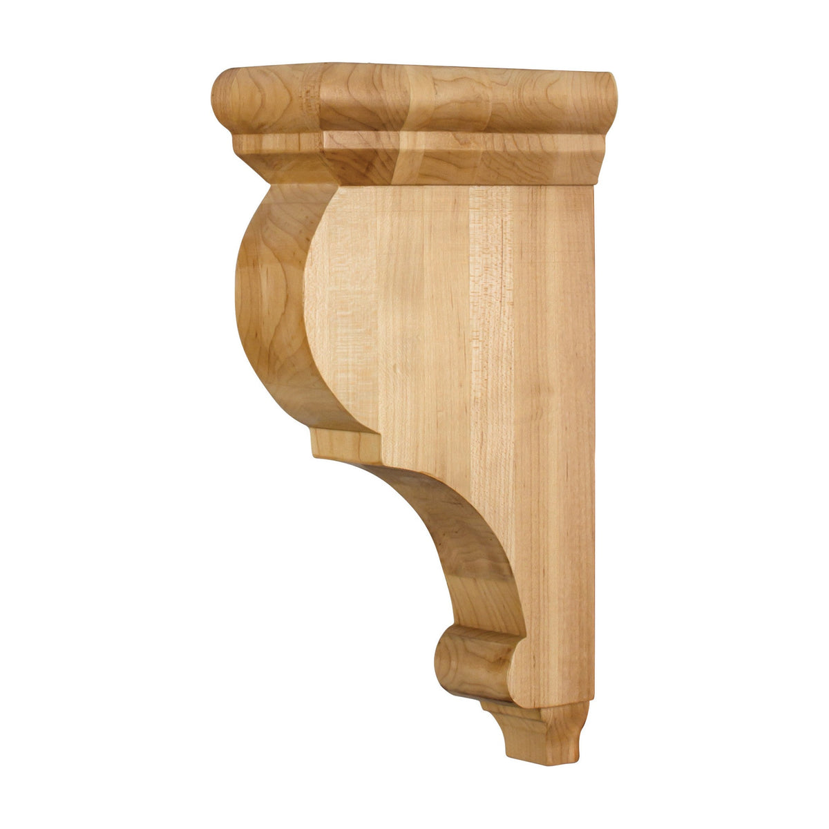 Smooth Wood Bar Bracket, 3" x 6-1/2" x 12"
