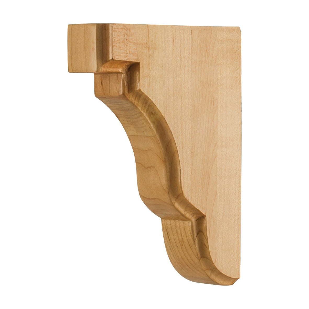 Square Edge Wood Bar Bracket, 1-3/4" x 5" x 7"