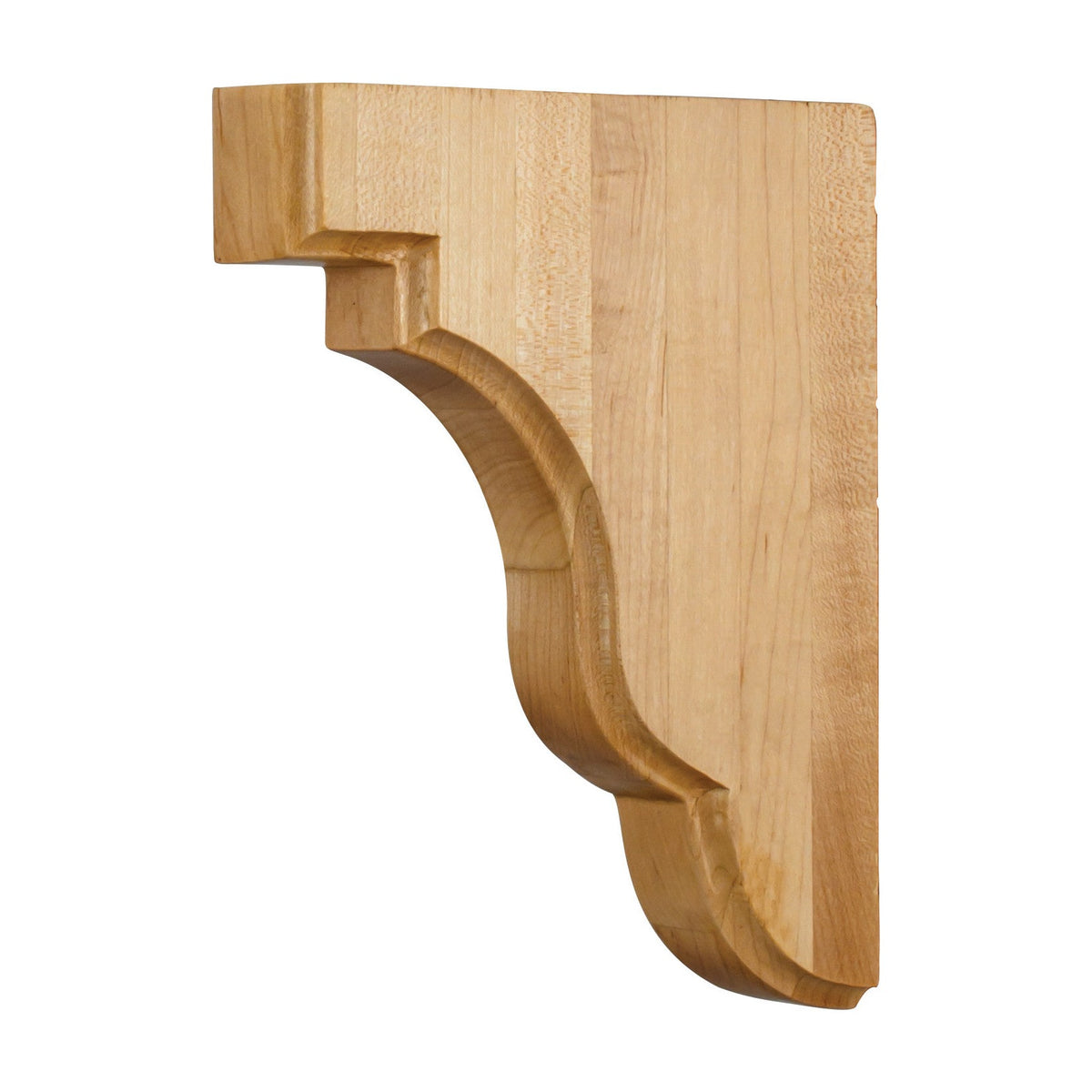 Square Edge Wood Bar Bracket, 1-3/4" x 7-1/2" x 9-1/2"