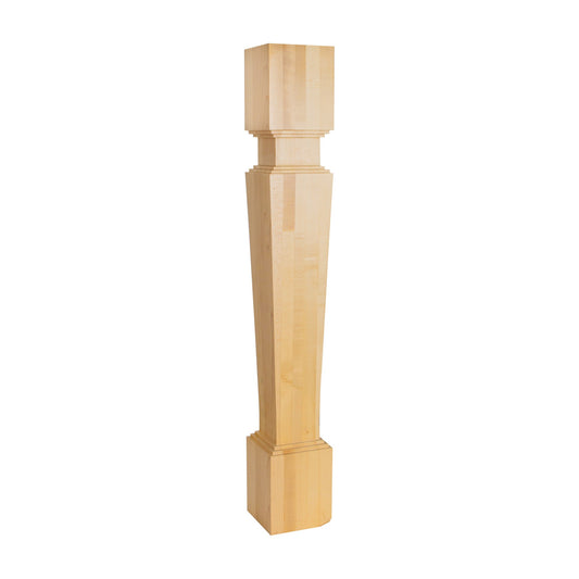 Stacked Wood Post, 5" x 5" x 35-1/2"