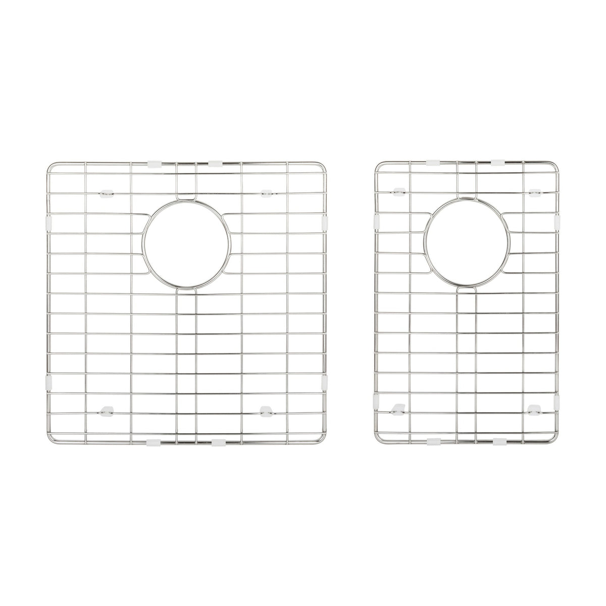 Stainless Steel Kitchen Sink Grid Set for Augustin 32" 60/40 Double Bowl Sink, Stainless Steel
