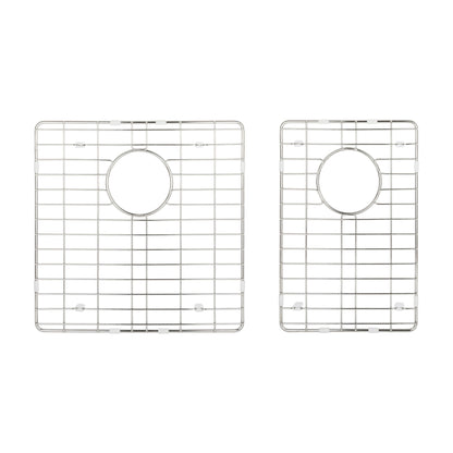 Stainless Steel Kitchen Sink Grid Set for Augustin 32" 60/40 Double Bowl Sink, Stainless Steel