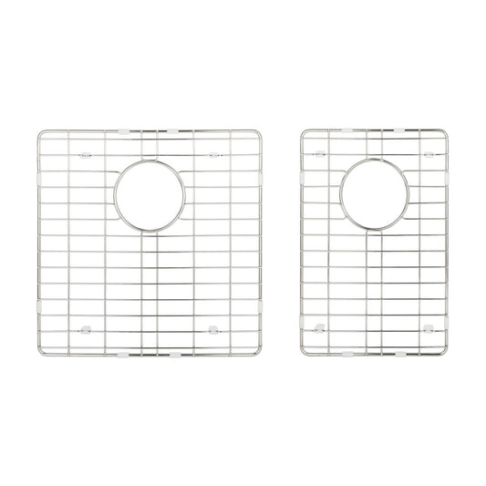 Stainless Steel Kitchen Sink Grid Set for Augustin 32" 60/40 Double Bowl Sink, Stainless Steel