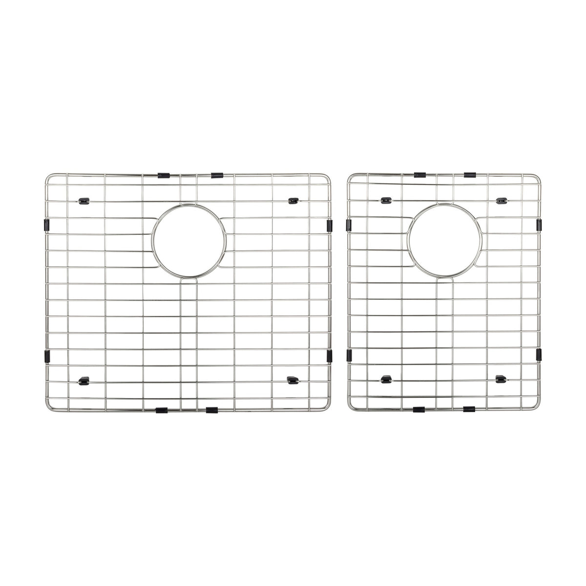 Stainless Steel Kitchen Sink Grid Set for Rosamund 36" Farmhouse Double Bowl Sink, Stainless Steel