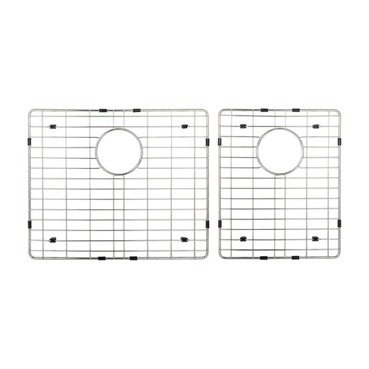 Stainless Steel Kitchen Sink Grid Set for Rosamund 36" Farmhouse Double Bowl Sink, Stainless Steel