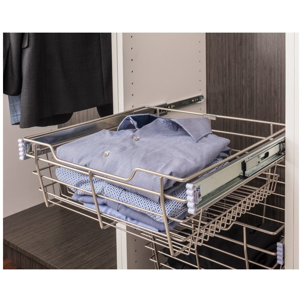 Tate Closet Pullout Basket with Slides
