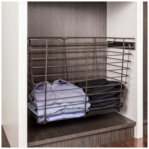 Tate Closet Pullout Basket with Slides