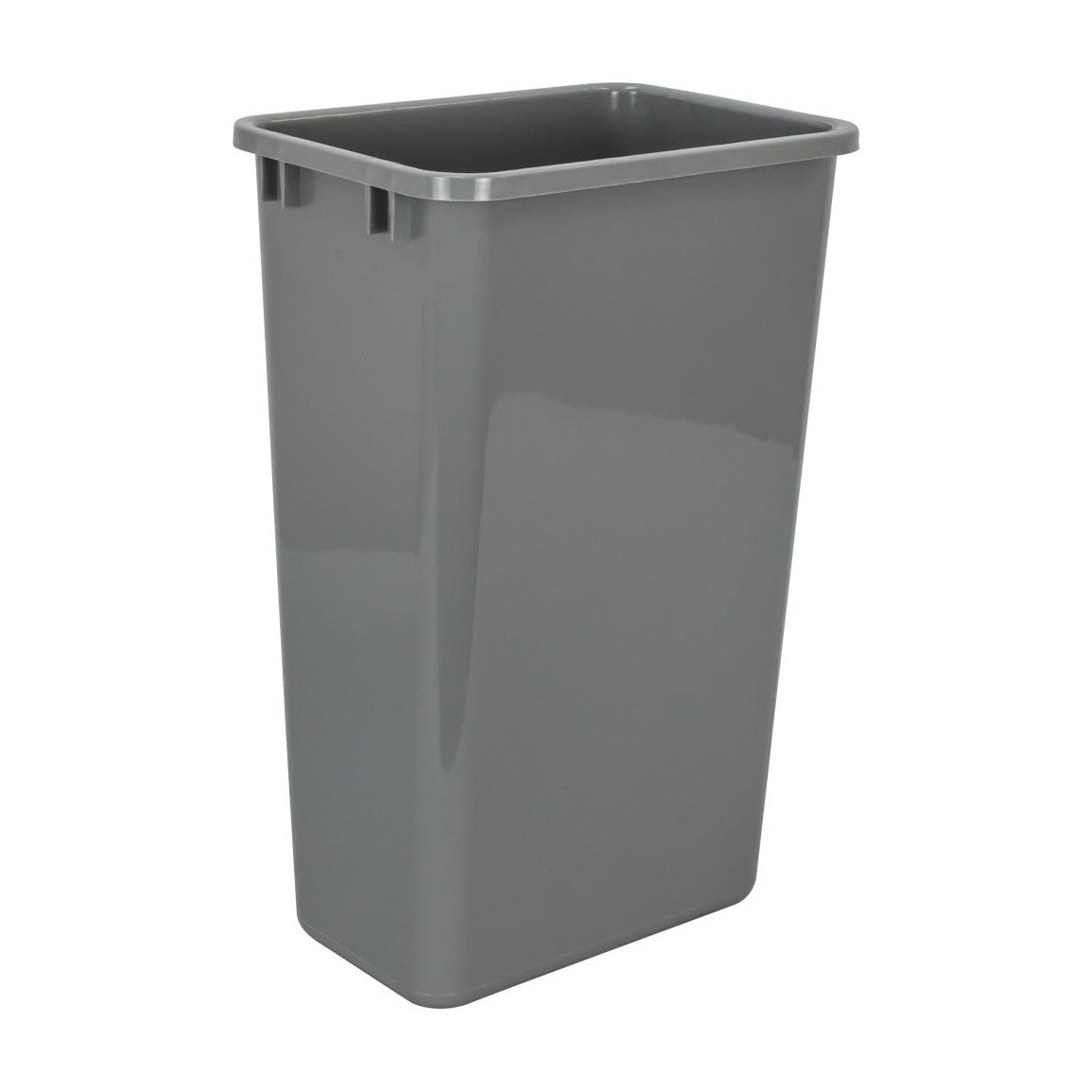 Thaddea 50 Quart Plastic Waste Container in Grey
