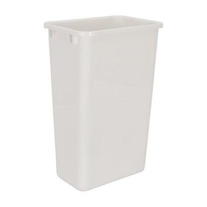 Thaddea 50 Quart Plastic Waste Container in White