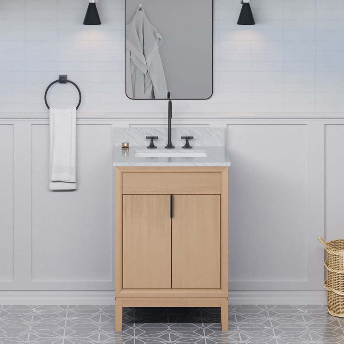 Theodora 24" Single Bowl Freestanding Bathroom Vanity, alternate view