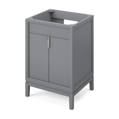 Theodora 24" Single Bowl Freestanding Bathroom Vanity, Grey