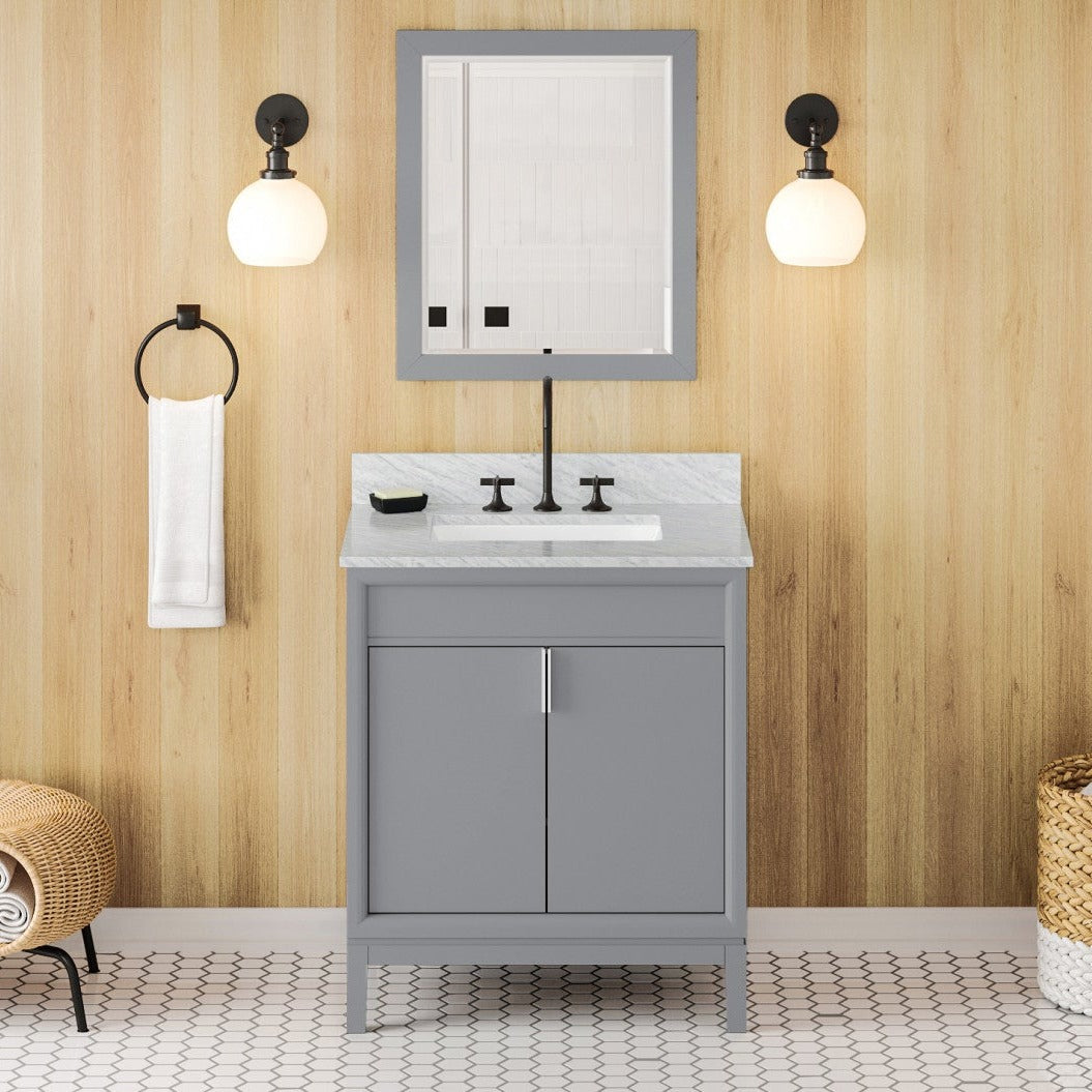 Theodora 30" Single Bowl Freestanding Bathroom Vanity, alternate view