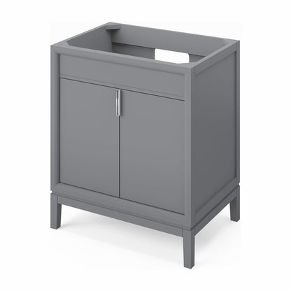 Theodora 30" Single Bowl Freestanding Bathroom Vanity, Grey