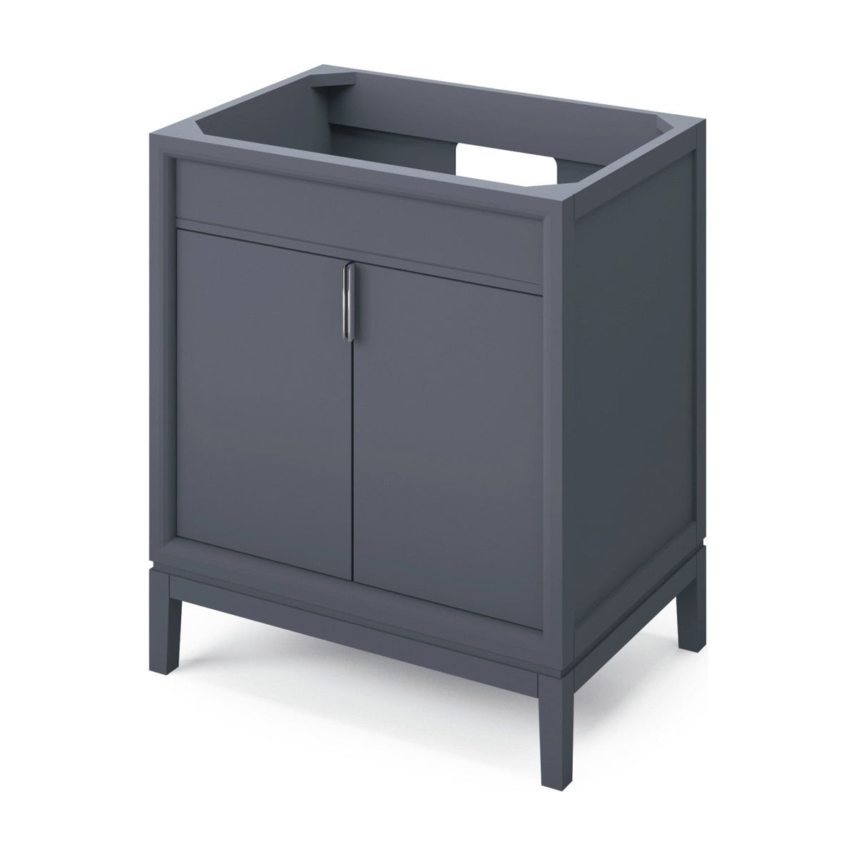 Theodora 30" Single Bowl Freestanding Bathroom Vanity, Blue Steel