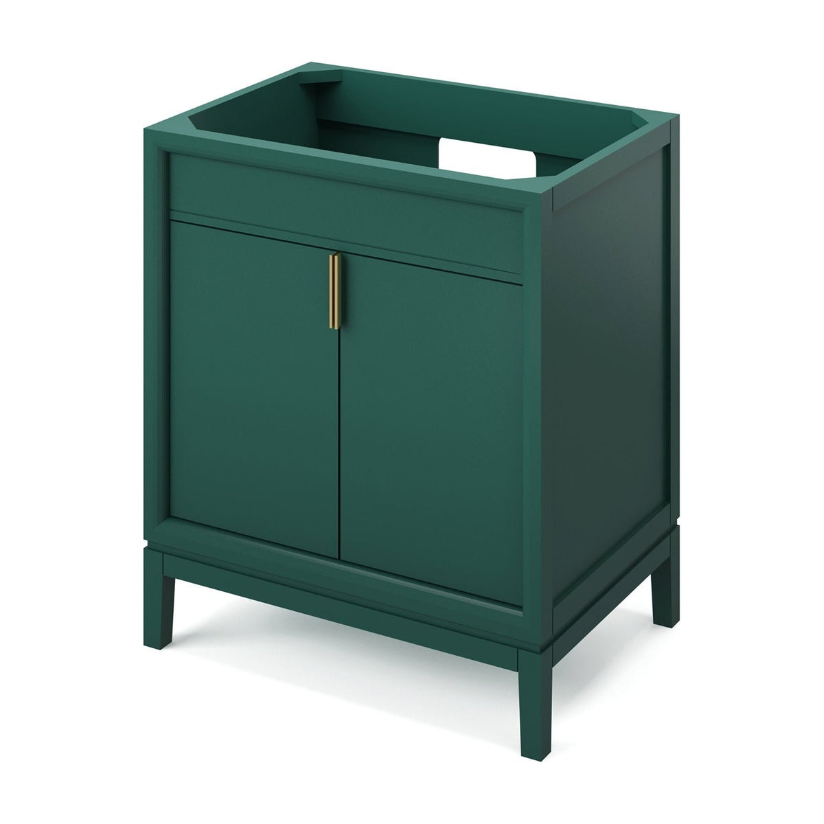 Theodora 30" Single Bowl Freestanding Bathroom Vanity, Forest Green
