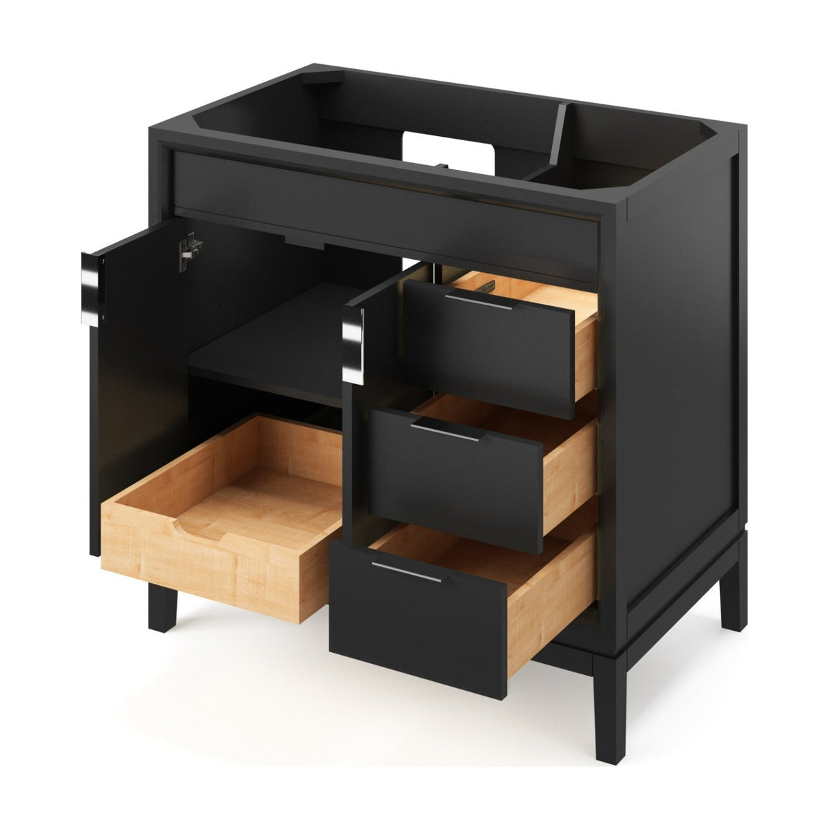 Theodora 36" Left Offset Bowl Freestanding Bathroom Vanity, alternate view