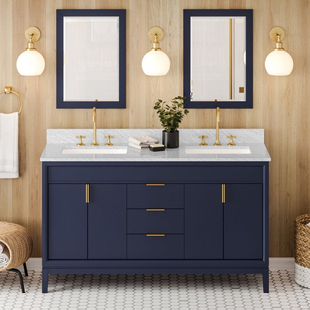 Theodora 60" Double Bowl Freestanding Bathroom Vanity, alternate view