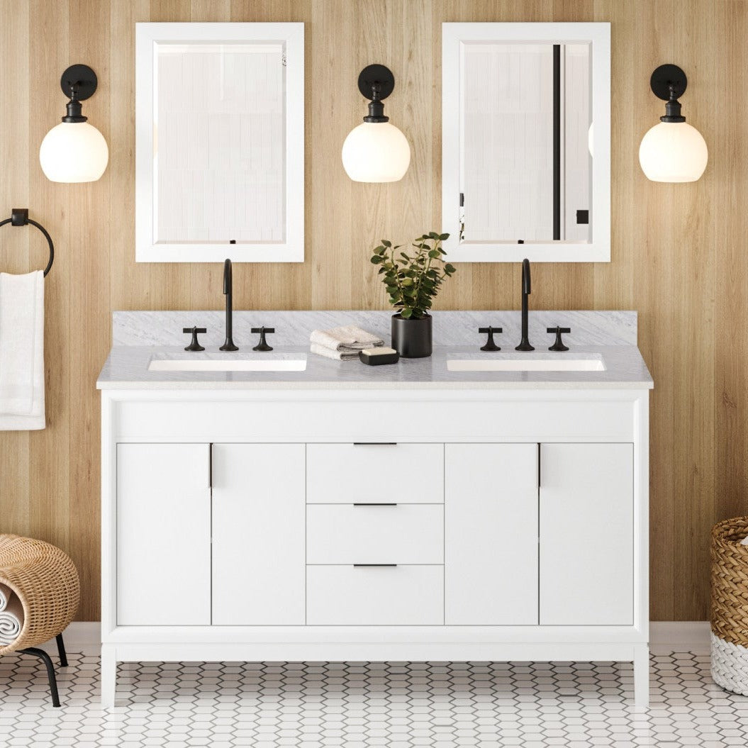 Theodora 60" Double Bowl Freestanding Bathroom Vanity, alternate view