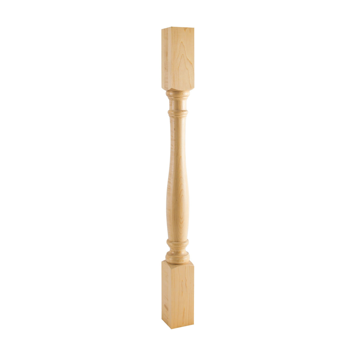 Turned Wood Post, 3" x 3" x 35-1/2"
