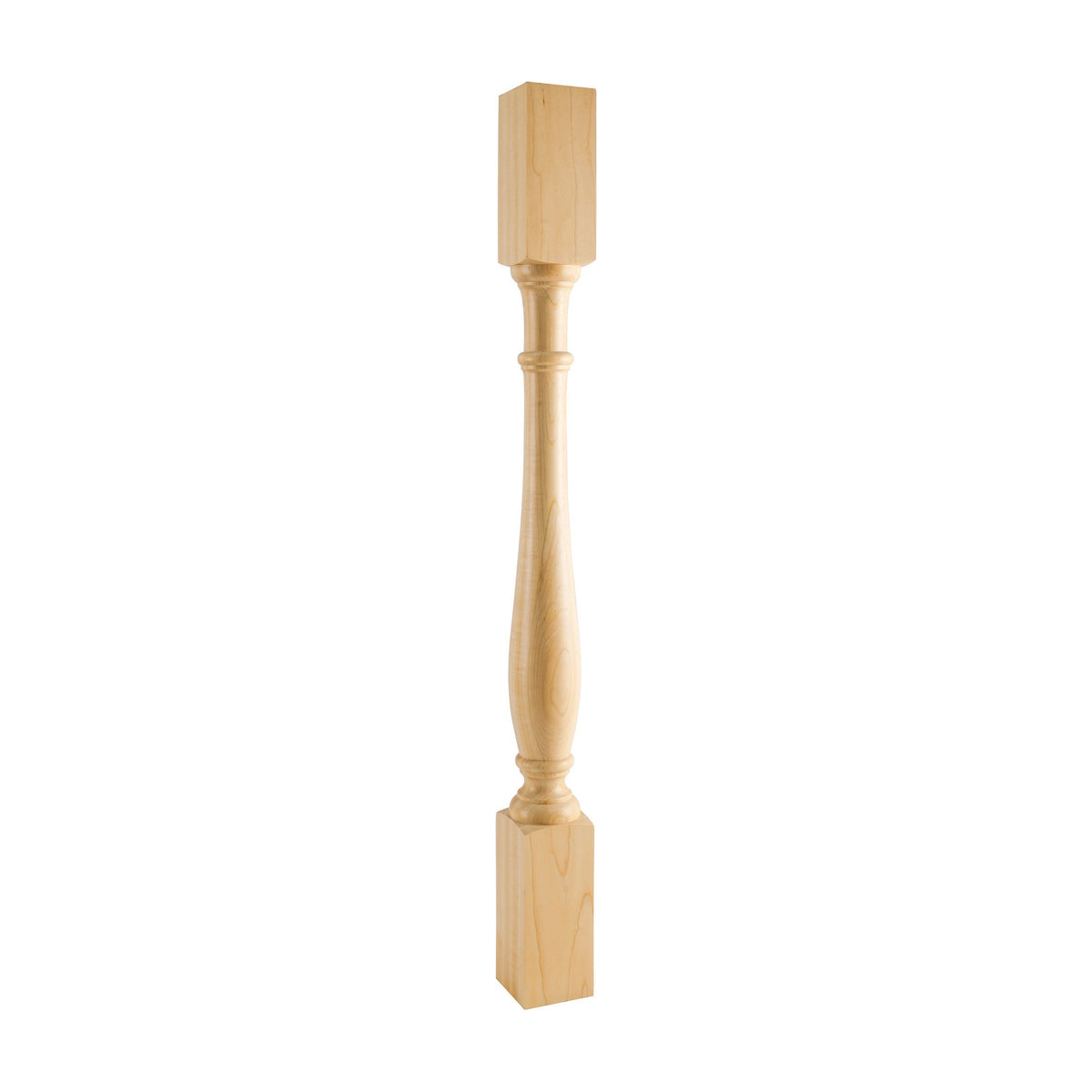Turned Wood Post, 3-1/2" x 3-1/2" x 42"