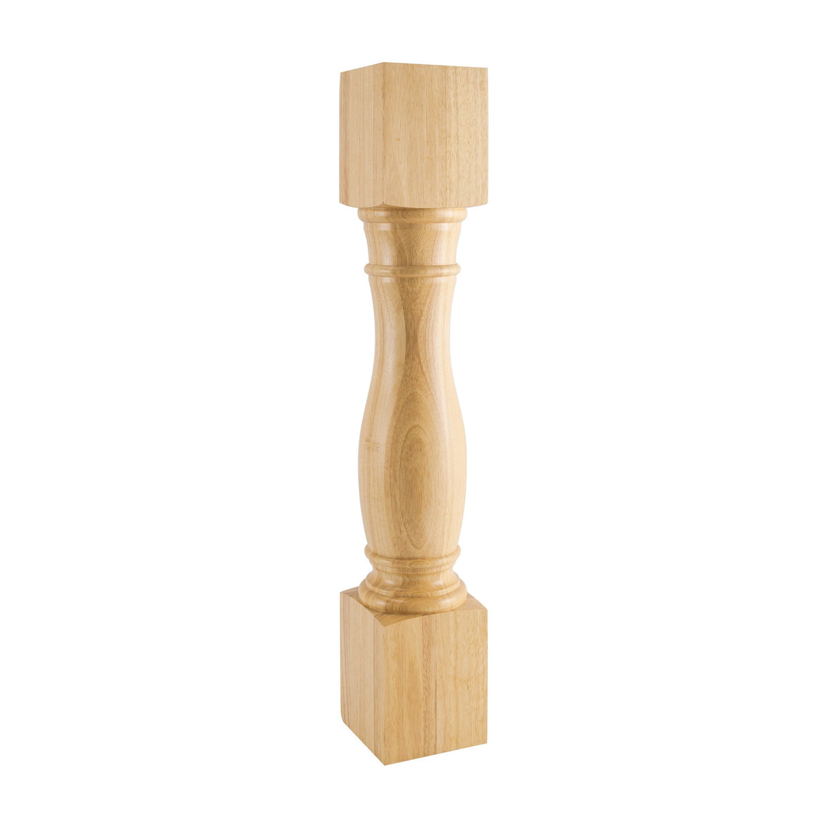 Turned Wood Post, 6" x 6" x 35-1/2"