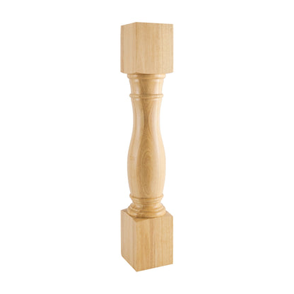 Turned Wood Post, 6" x 6" x 35-1/2"