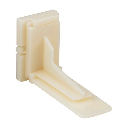 Undermount Drawer Slide Rear Bracket, Adjustable Plastic, 8 mm Dowels