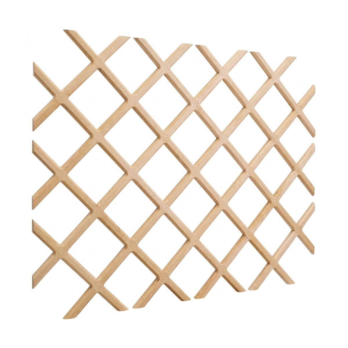 Valentino Alder Wine Bottle Lattice in Oak
