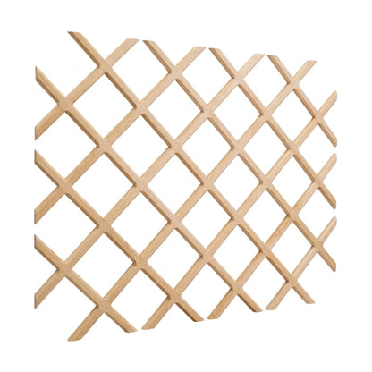 Valentino Alder Wine Bottle Lattice in Oak