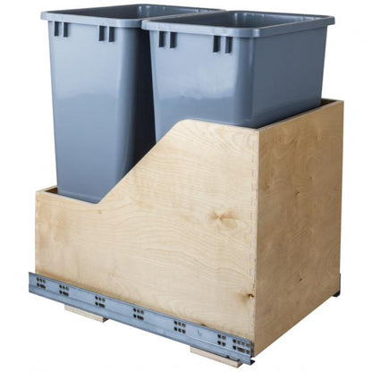 Valo Wood Bottom-Mount Soft-close Trashcan Rollout for Hinged Doors