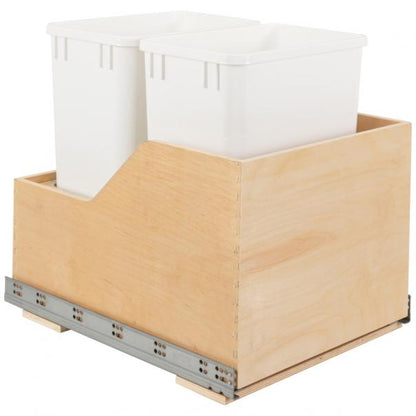 Valo Wood Bottom-Mount Soft-close Trashcan Rollout for Hinged Doors