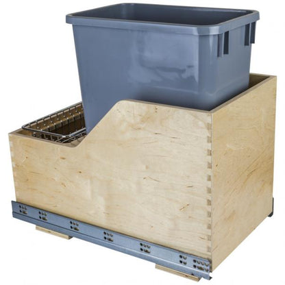 Valo Wood Bottom-Mount Soft-close Trashcan Rollout for Hinged Doors