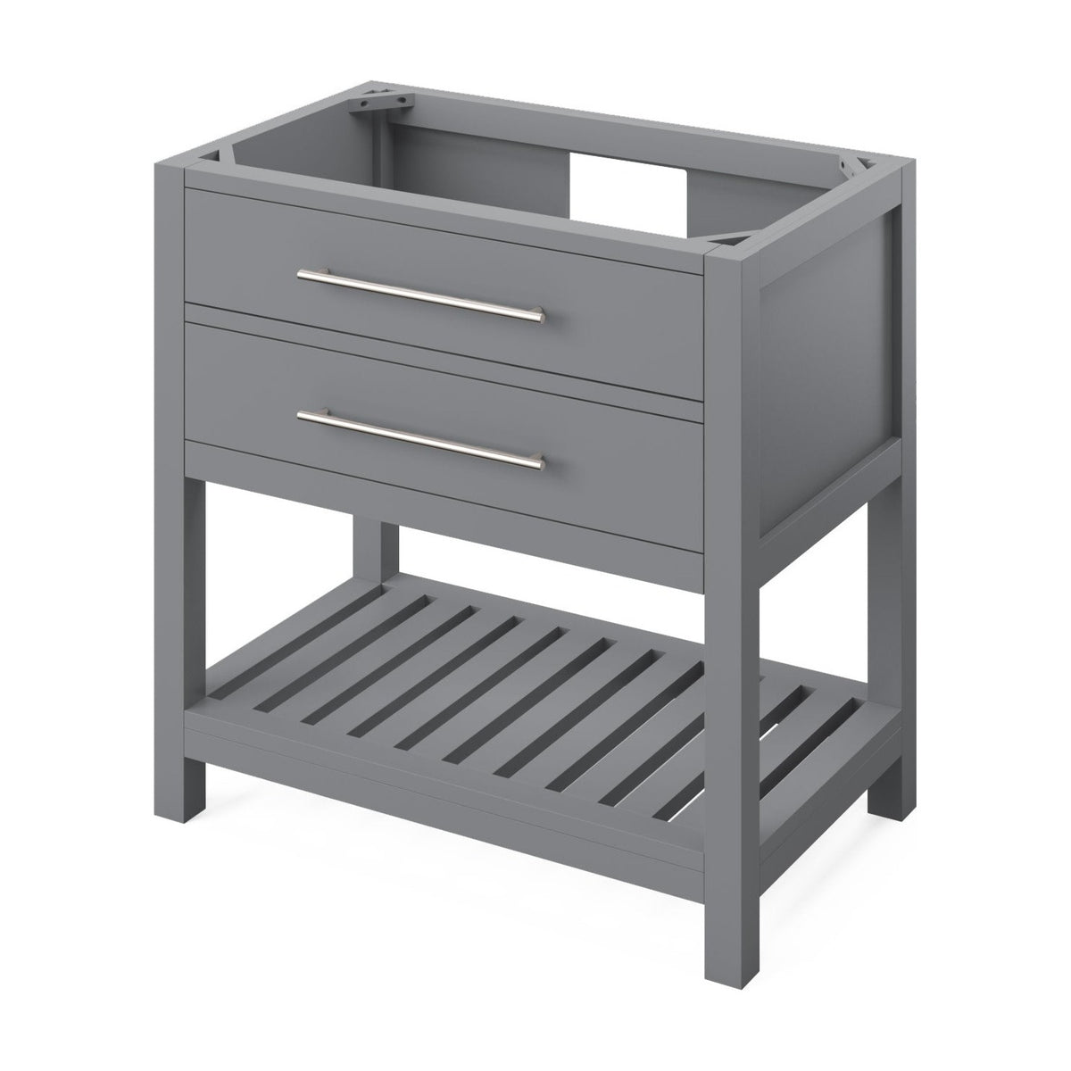 Wavecrest 36" Single Bowl Freestanding Bathroom Vanity, Grey