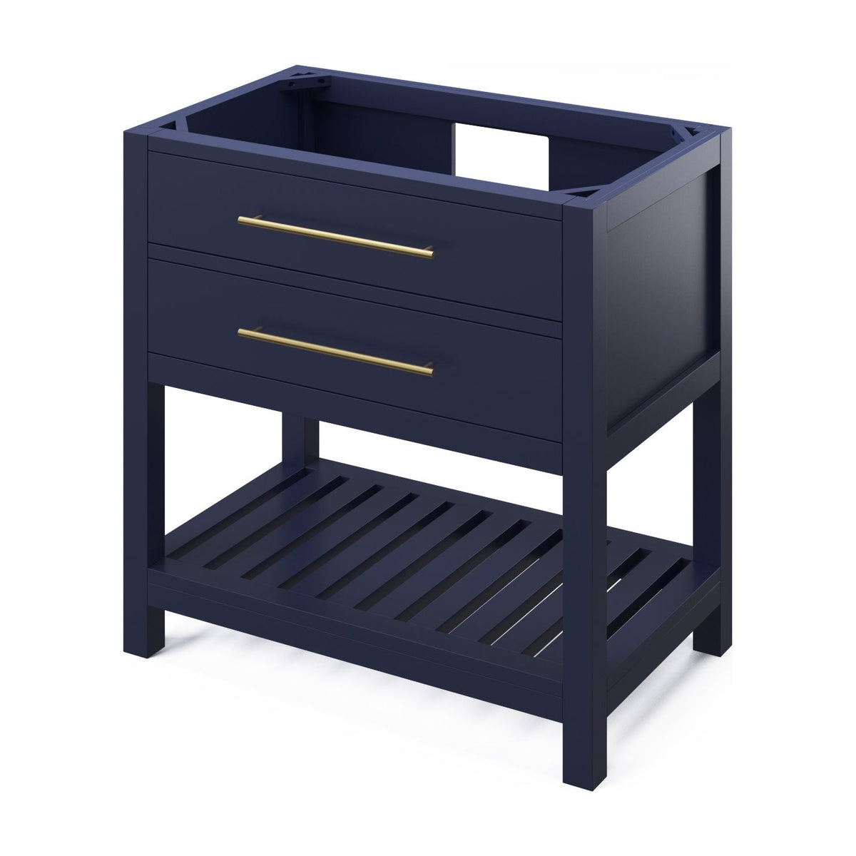 Wavecrest 36" Single Bowl Freestanding Bathroom Vanity, Hale Blue