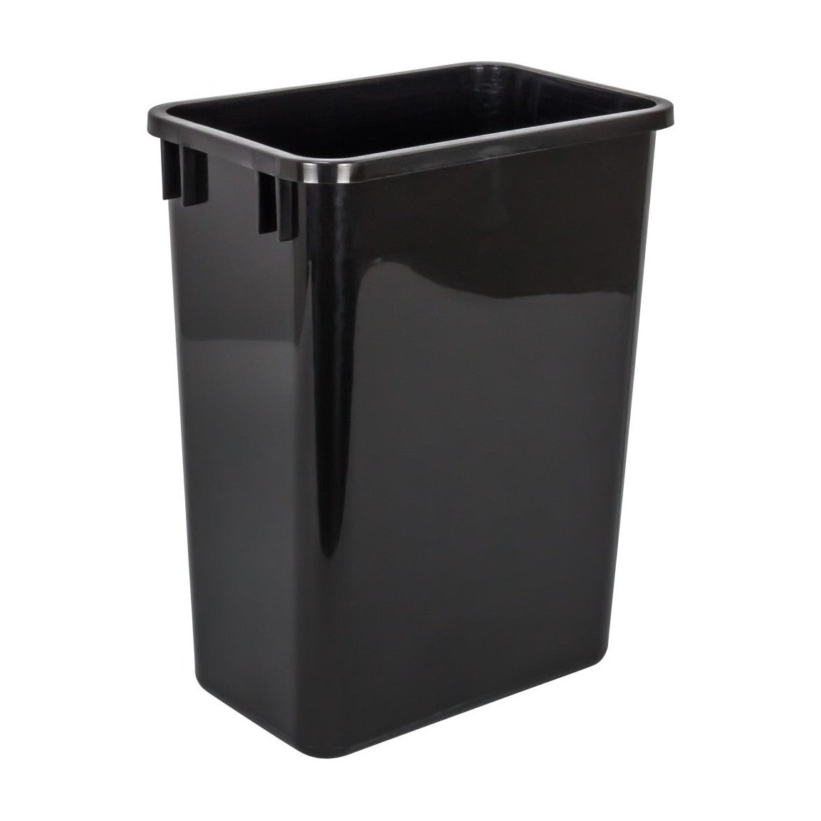 Wendeline 35 Quart Plastic Waste Container in Black