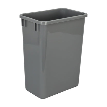 Wendeline 35 Quart Plastic Waste Container in Grey