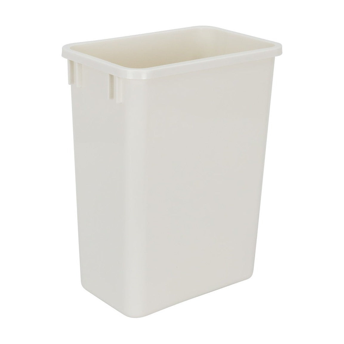 Wendeline 35 Quart Plastic Waste Container in White