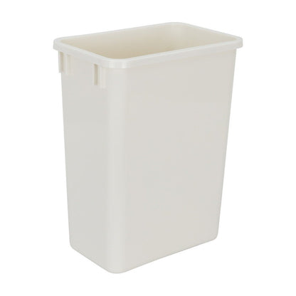 Wendeline 35 Quart Plastic Waste Container in White
