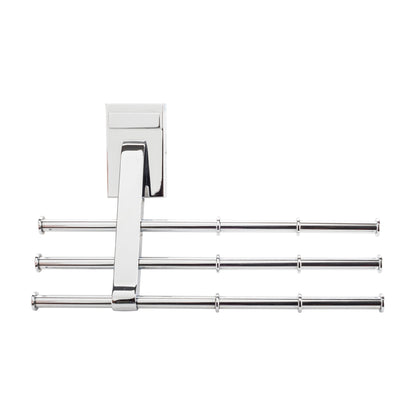 Winifred Tri-Level Tie Organizer, Polished Chrome